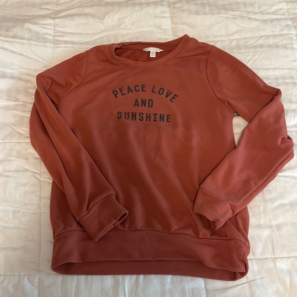 LC Lauren Conrad Tops - Lauren Conrad Peace Love and Sunshine sweatshirt